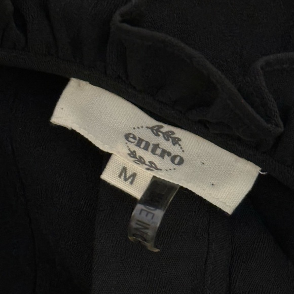 Entro Black Ruffle Dress - Picture 4 of 6